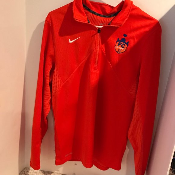 NIKE Other - NIKE FC CINCINNATI MENS LONG SLEEVE 1/4 ZIP PULLOVER SIZE S
